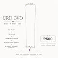 Violet Pulse Silver Necklace