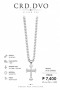 925 Silver Cross Pendant Necklace