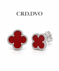 RED CLOVER STUD EARRING
