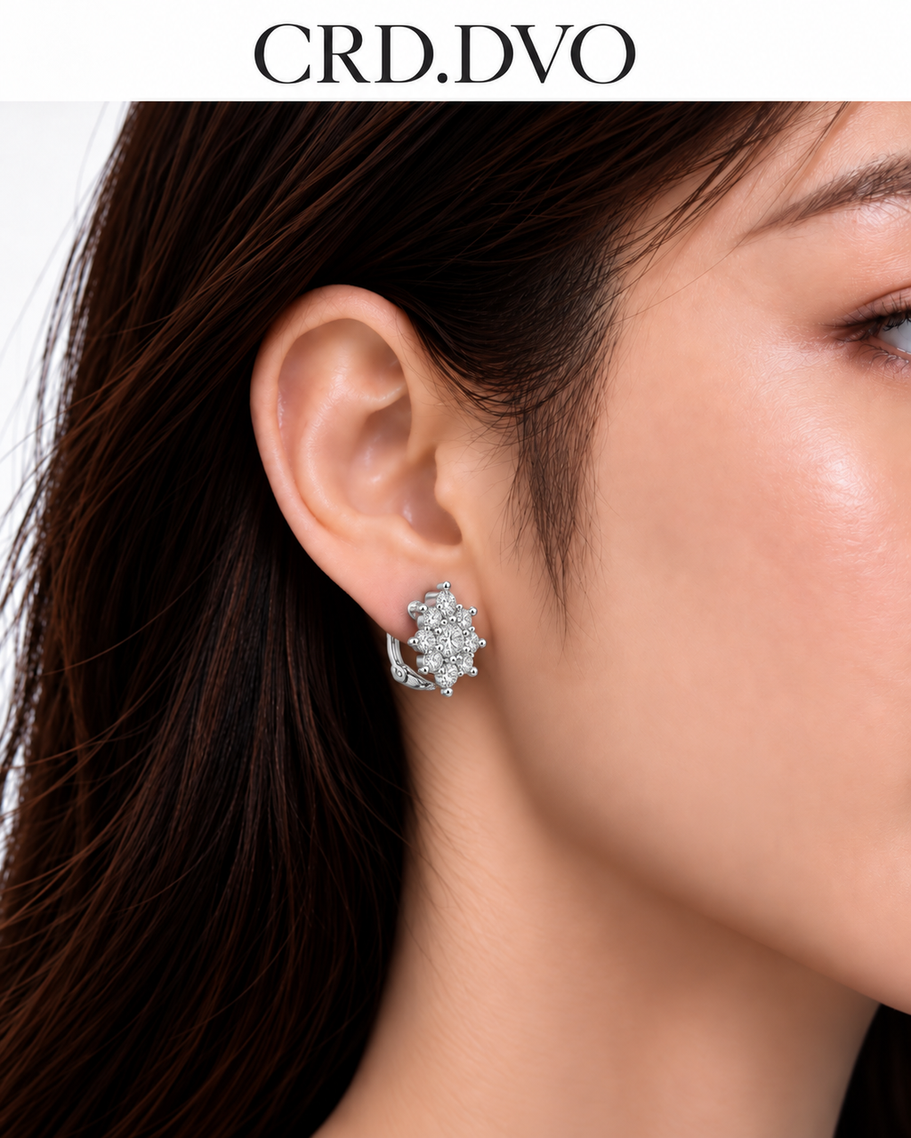 FLORAL CLUSTER CLIP EARRINGS