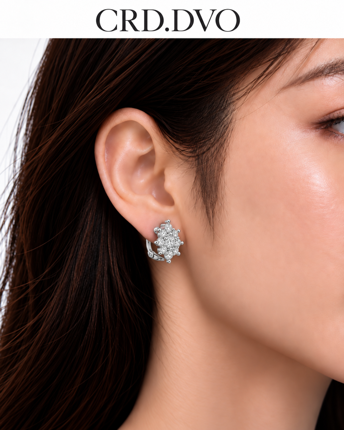 FLORAL CLUSTER CLIP EARRINGS
