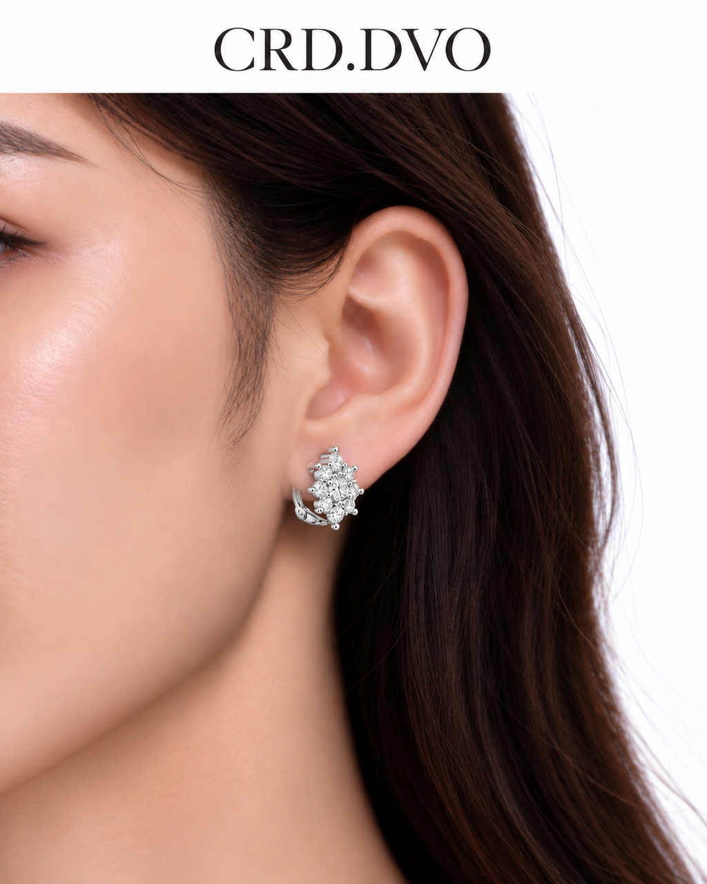 FLORAL CLUSTER CLIP EARRINGS