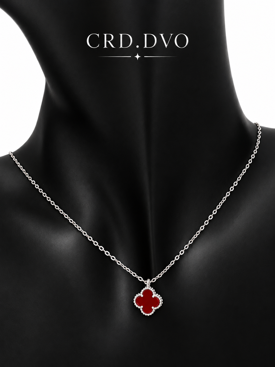 RED CLOVER NECKLACE