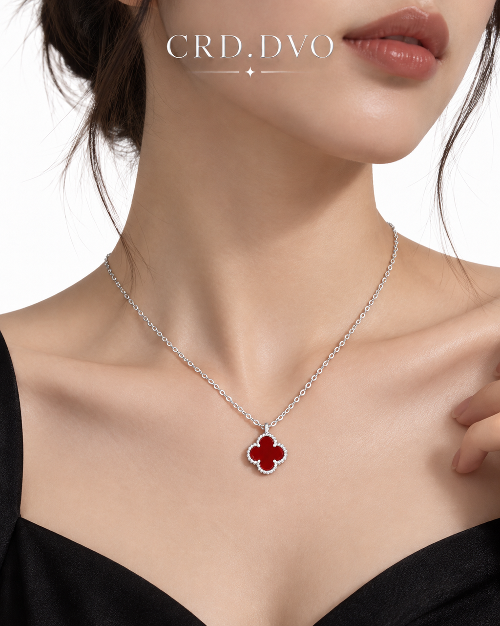 RED CLOVER NECKLACE