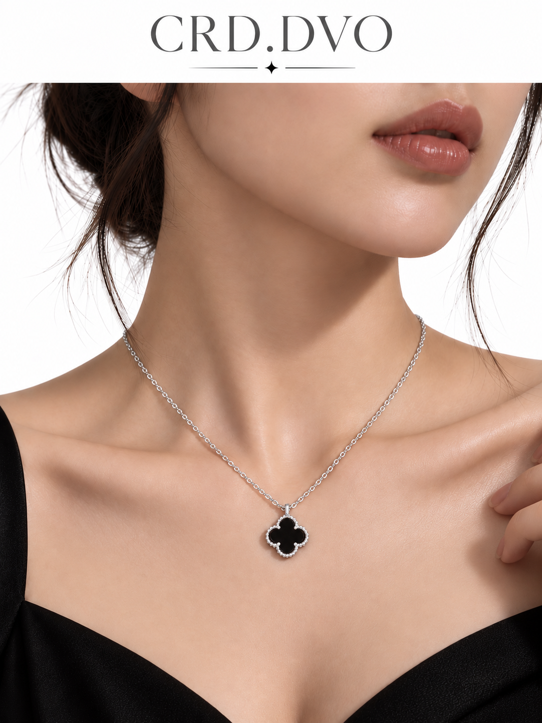 BLACK CLOVER NECKLACE