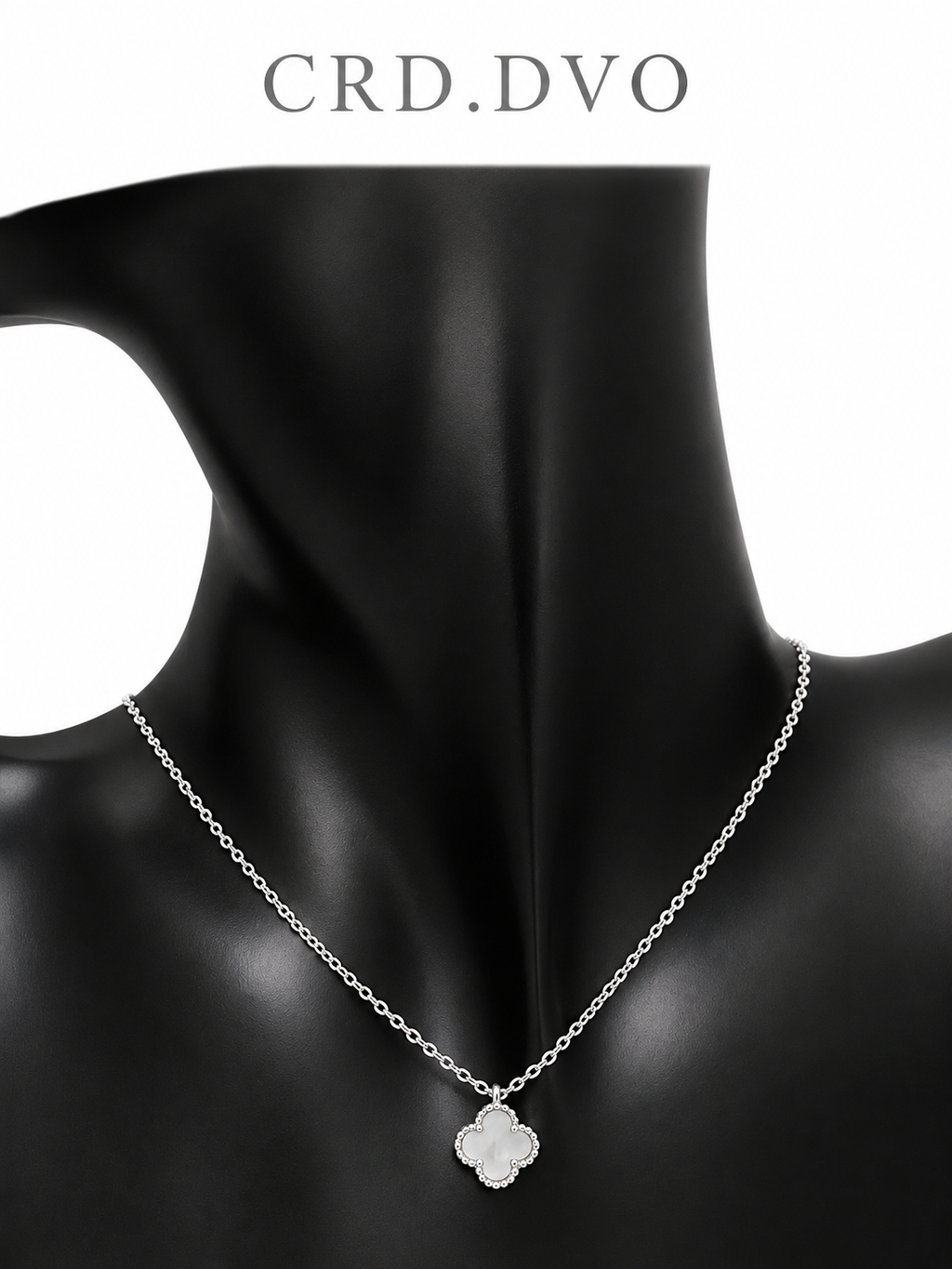 WHITE CLOVER NECKLACE