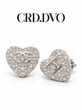JESEL HEART STUD EARRING