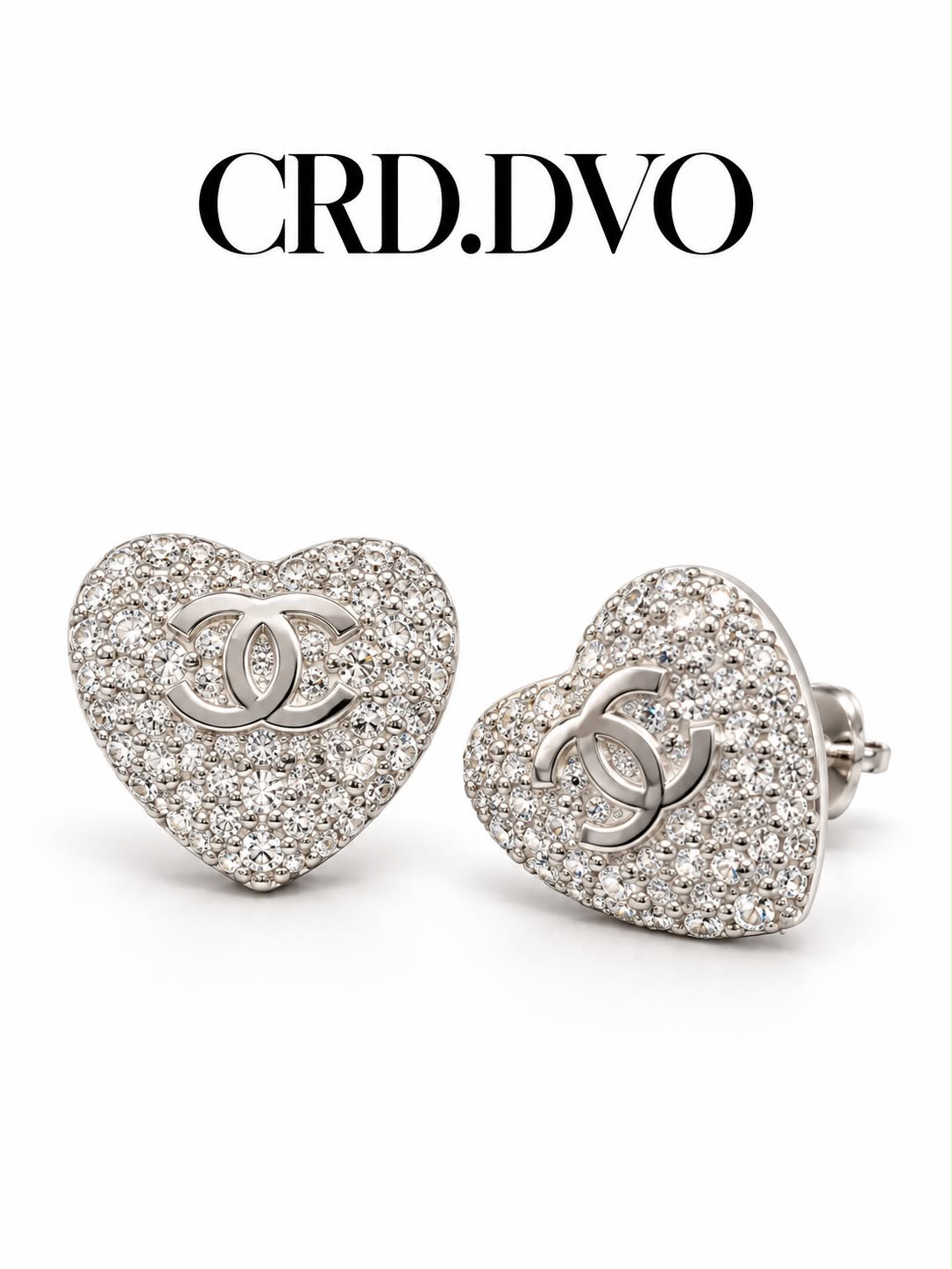 JESEL HEART STUD EARRING