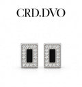 Noir Élise Crystal Stud Earrings