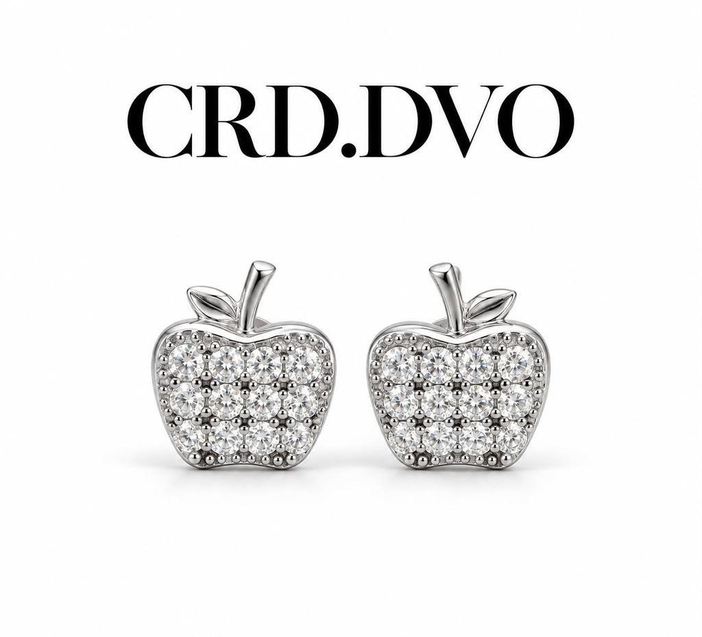 Éclat Apple Crystal Stud Earrings