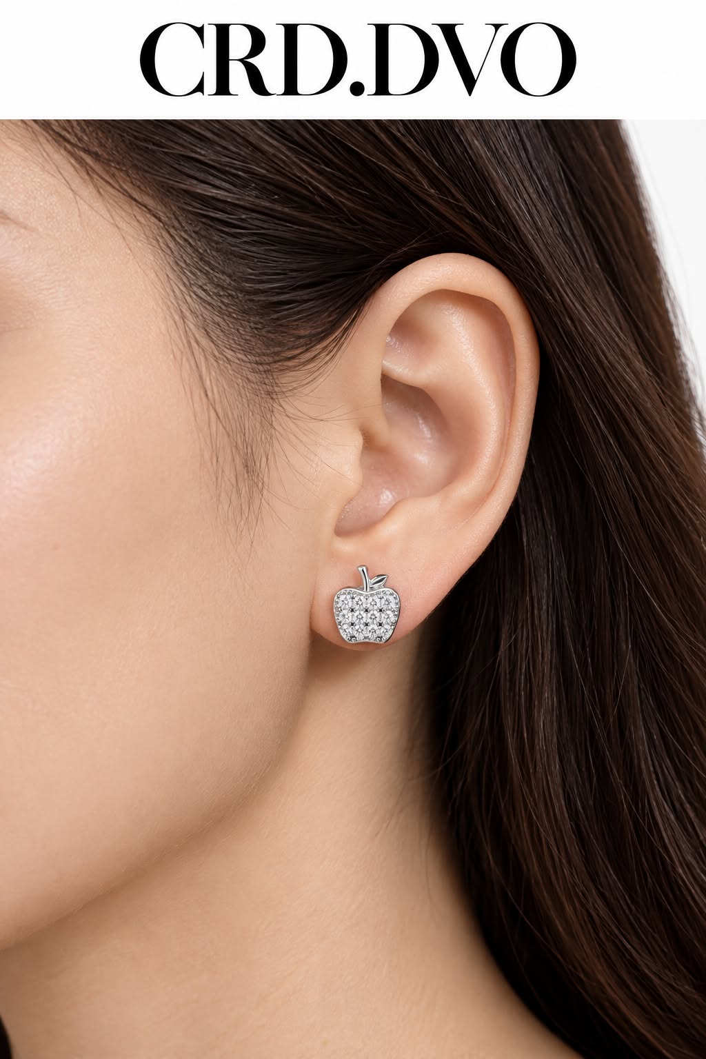 Éclat Apple Crystal Stud Earrings