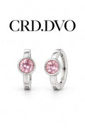 Rosé Lumière Crystal Hoop Earrings