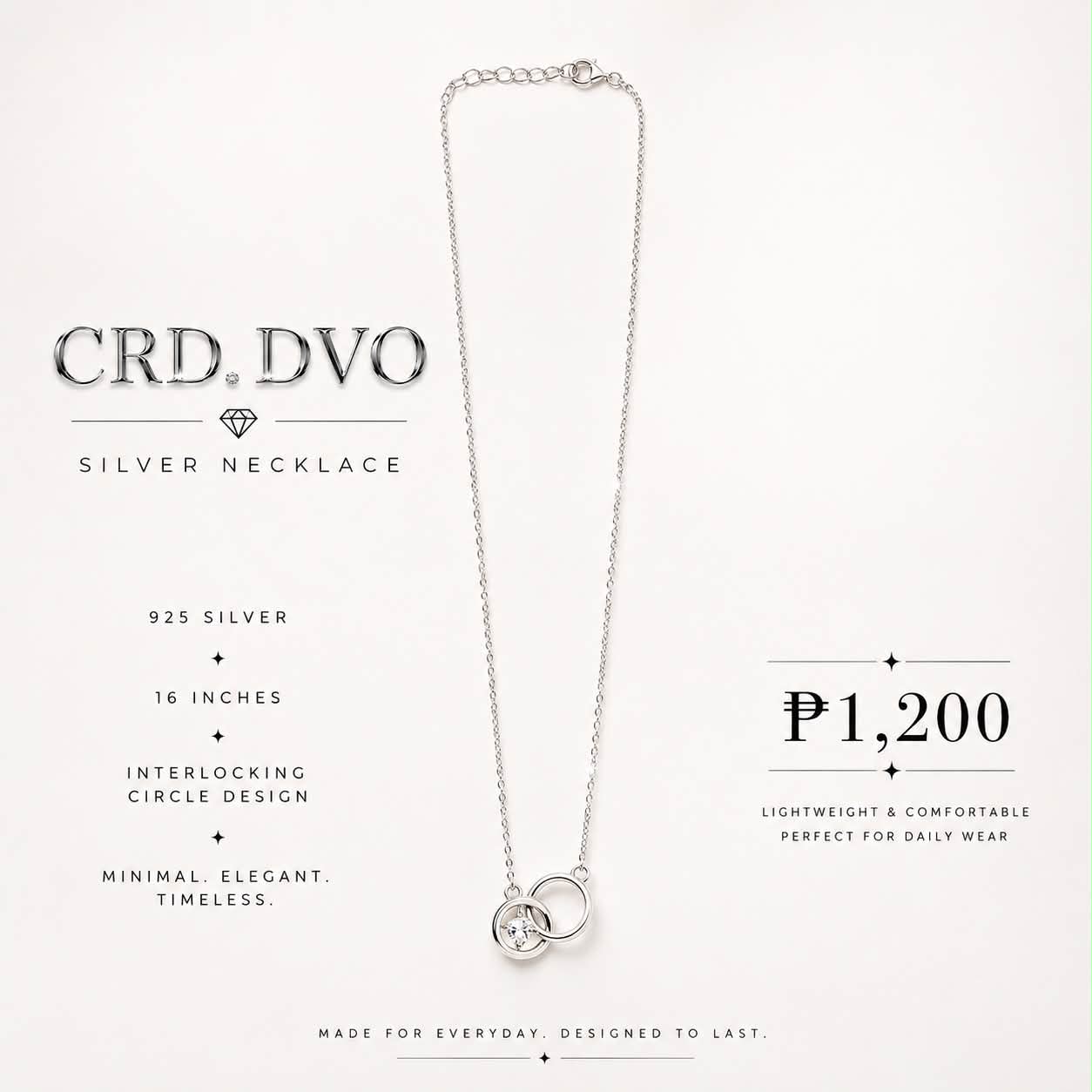 Eternal Bond Silver Necklace